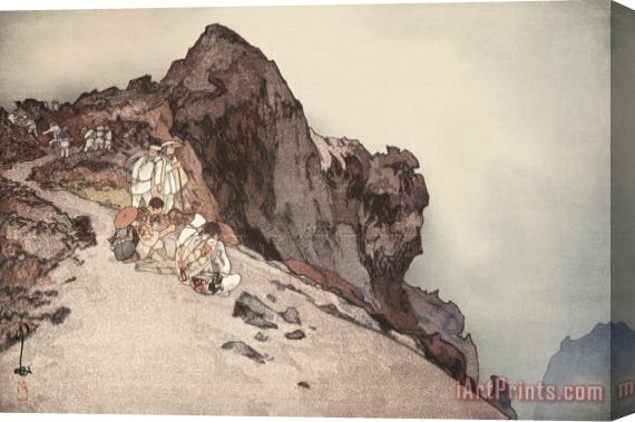 Hiroshi Yoshida Summit of Fuji Mountain (sancho, Tsurugiga Mine), From The Series Ten Views of Fuji (fuji Jikkei) Stretched Canvas Print / Canvas Art