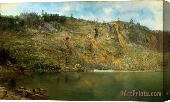 Homer Dodge Martin The Iron Mine, Port Henry, New York Stretched Canvas Painting / Canvas Art