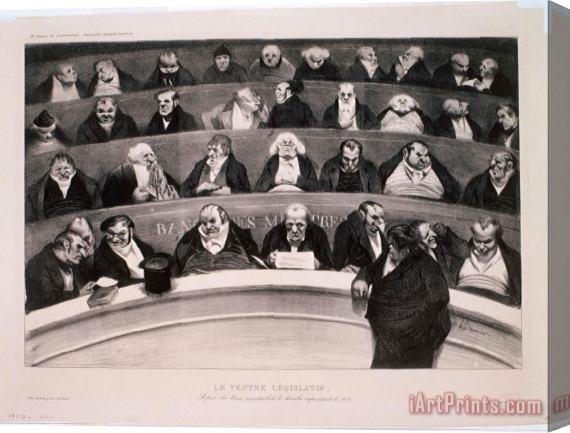 Honore Daumier Le Ventre Legislatif Stretched Canvas Print / Canvas Art