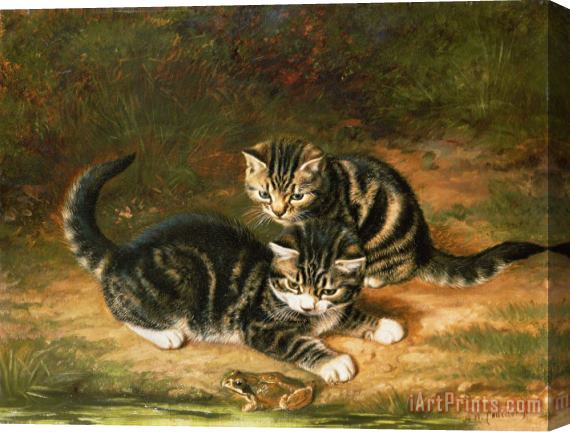 Horatio Henry Couldery Kittens Stretched Canvas Painting / Canvas Art