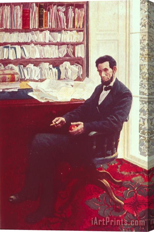 Howard Pyle Portrait of Abraham Lincoln Stretched Canvas Painting / Canvas Art