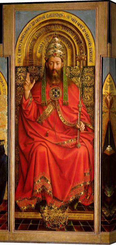 Hubert and Jan Van Eyck God the Father Stretched Canvas Print / Canvas Art