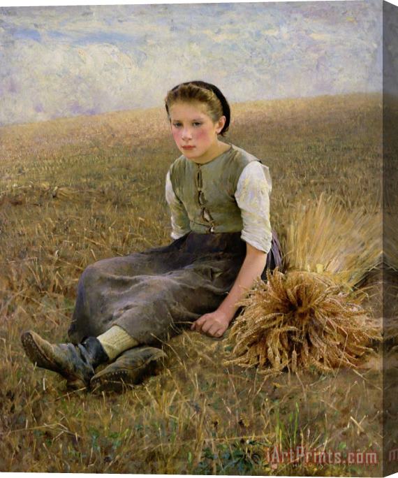 Hugo Salmon The Little Gleaner Stretched Canvas Print / Canvas Art