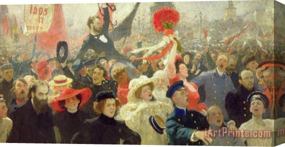 Ilya Efimovich Repin October 17th 1905 Stretched Canvas Print / Canvas Art