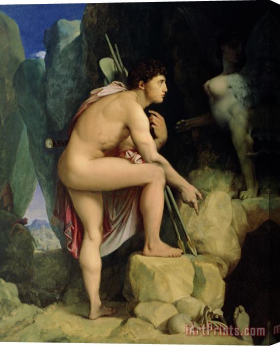 Ingres Oedipus and the Sphinx Stretched Canvas Painting / Canvas Art