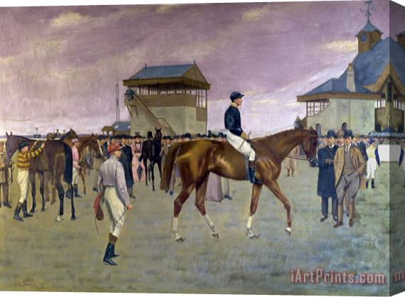 Isaac Cullen The Owner's Enclosure Newmarket Stretched Canvas Print / Canvas Art