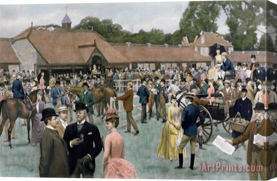 Isaac J Cullin and I P Mendoza Tattersall's Newmarket pub Stretched Canvas Painting / Canvas Art