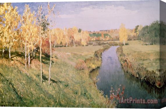 Isaak Ilyich Levitan Golden Autumn Stretched Canvas Print / Canvas Art