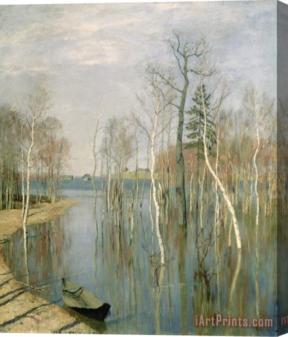 Isaak Ilyich Levitan Spring High Water Stretched Canvas Print / Canvas Art