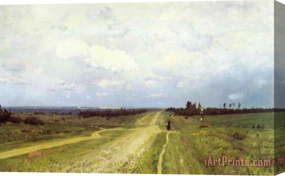 Isaak Ilyich Levitan The Vladimirka Road Stretched Canvas Painting / Canvas Art