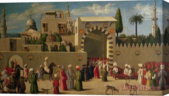 Italian School The Reception of Domenico Trevisani in Cairo Stretched Canvas Painting / Canvas Art