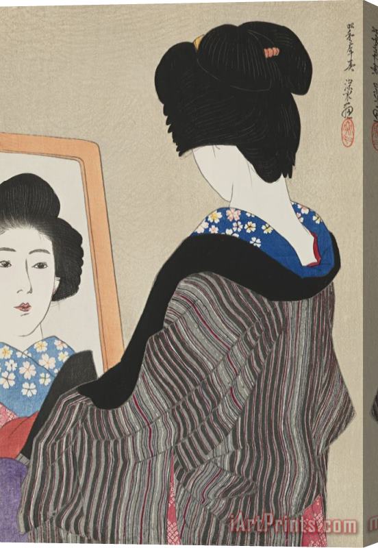 Ito Shinsui Black Collar (kuroei) Stretched Canvas Print / Canvas Art