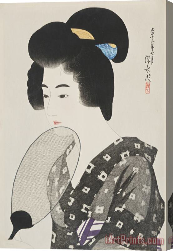 Ito Shinsui Hairstyle of Married Woman (marumage) Stretched Canvas Print / Canvas Art