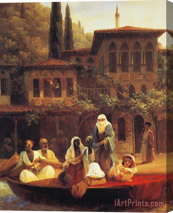 Ivan Constantinovich Aivazovsky Boat Ride by Kumkapi in Constantinople Stretched Canvas Painting / Canvas Art