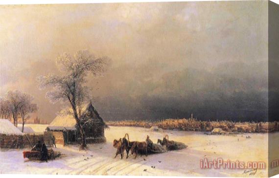 Ivan Constantinovich Aivazovsky Moscow in Winter From The Sparrow Hills Stretched Canvas Print / Canvas Art