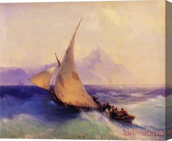 Ivan Constantinovich Aivazovsky Rescue at Sea Stretched Canvas Print / Canvas Art