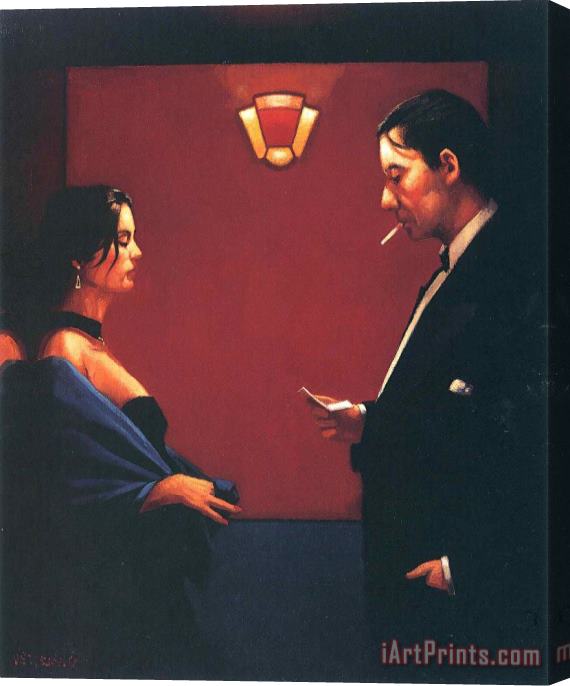 Jack Vettriano A Letter of Consequence Ii Stretched Canvas Painting / Canvas Art