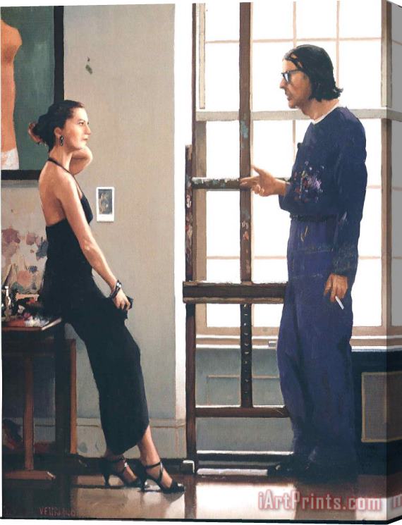 Jack Vettriano Artist And Model Stretched Canvas Painting / Canvas Art
