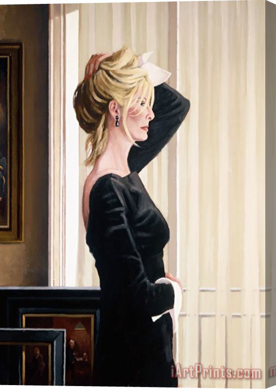Jack Vettriano Black on Blonde, 2015 Stretched Canvas Print / Canvas Art