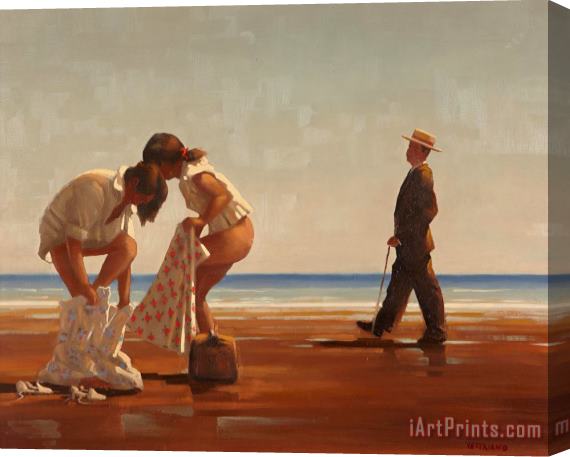 Jack Vettriano Discovered, 1991 Stretched Canvas Print / Canvas Art