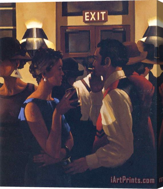 Jack Vettriano Exit Stretched Canvas Print / Canvas Art