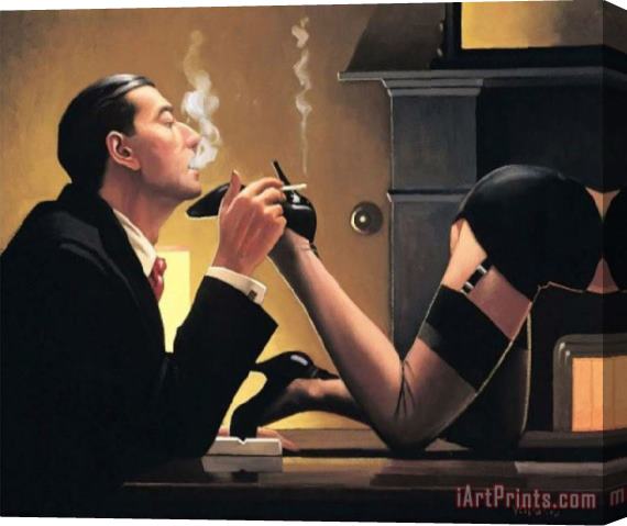 Jack Vettriano Fetish Stretched Canvas Painting / Canvas Art
