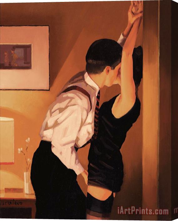 Jack Vettriano Game on (study) Stretched Canvas Print / Canvas Art