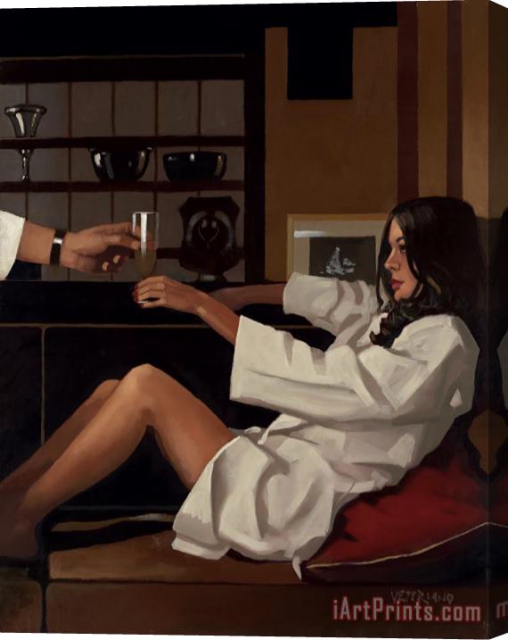 Jack Vettriano Man of Mystery, 2010 Stretched Canvas Print / Canvas Art
