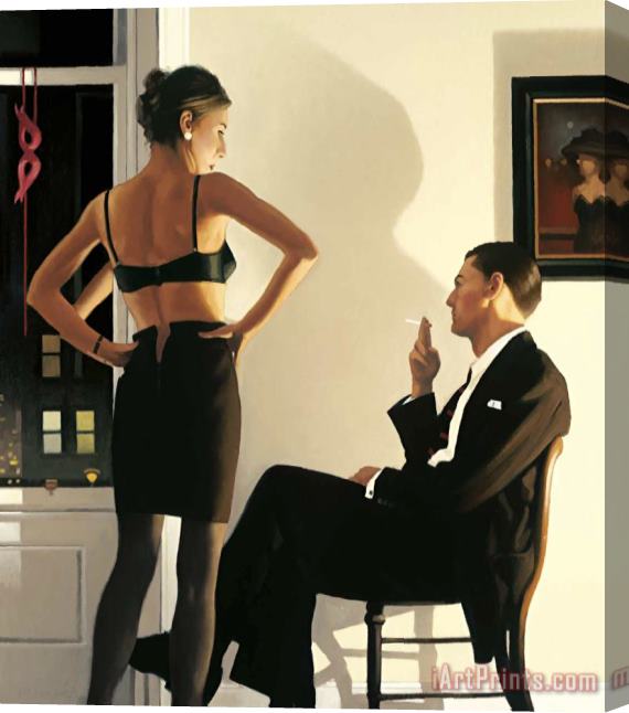 Jack Vettriano Night in The City, 2006 Stretched Canvas Print / Canvas Art