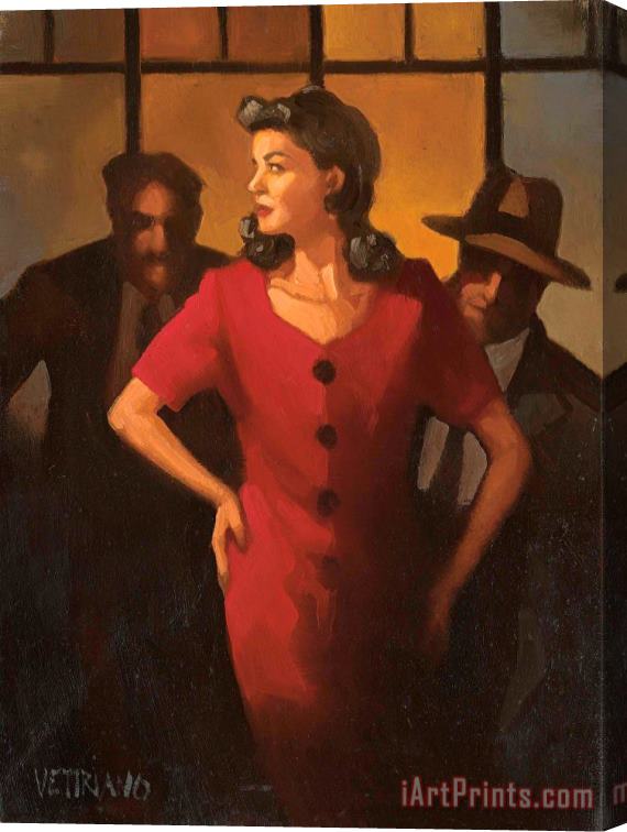 Jack Vettriano Night Moves Stretched Canvas Print / Canvas Art