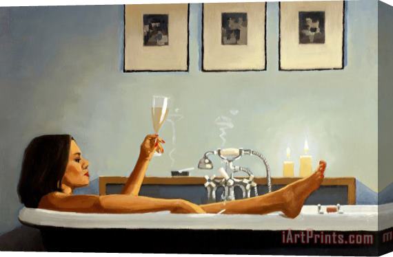 Jack Vettriano Nightime Rituals Ii Stretched Canvas Painting / Canvas Art