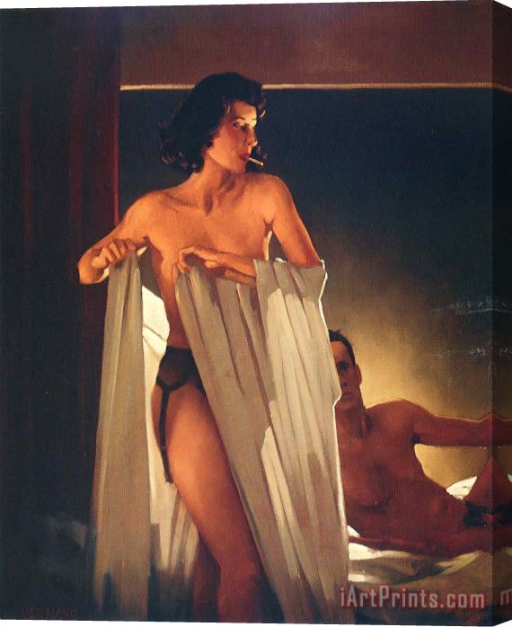 Jack Vettriano Not Identified 3 Stretched Canvas Print / Canvas Art