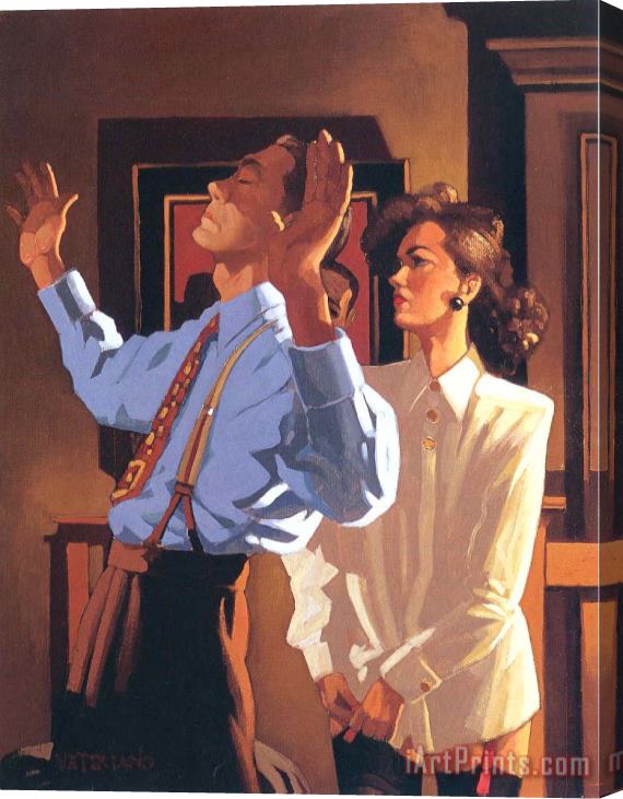 Jack Vettriano Not Identified Stretched Canvas Print / Canvas Art