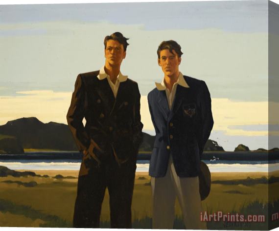 Jack Vettriano On The Border Stretched Canvas Print / Canvas Art