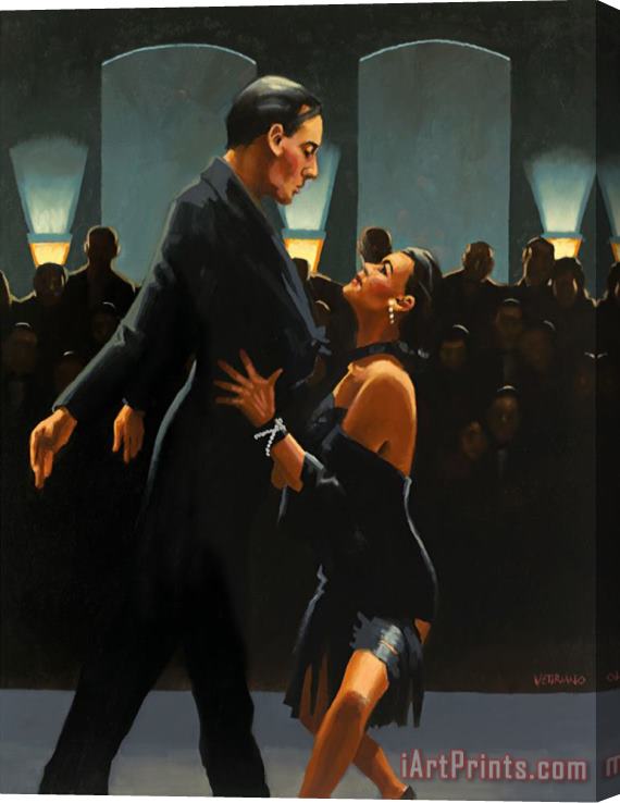 Jack Vettriano Rumba in Black Stretched Canvas Print / Canvas Art