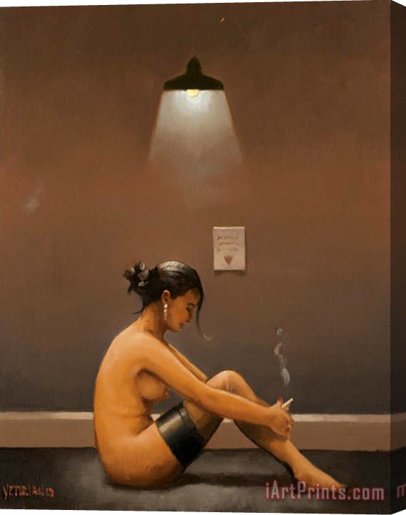 Jack Vettriano Seated Nude (study) Stretched Canvas Painting / Canvas Art