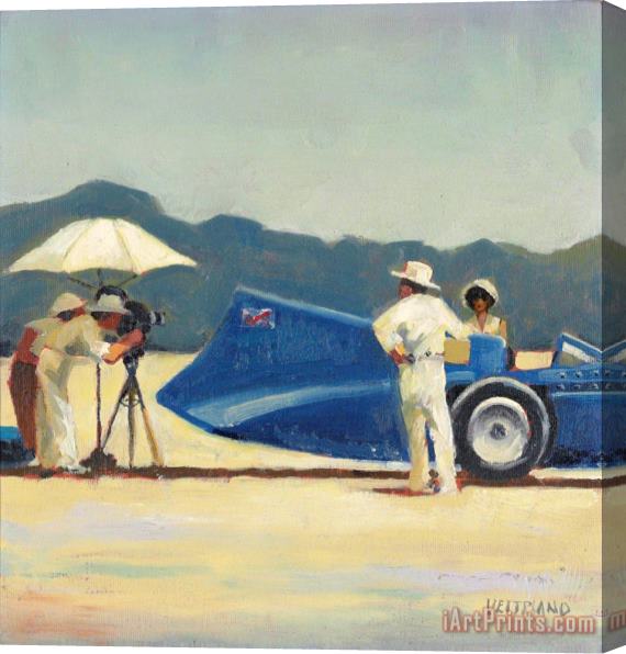 Jack Vettriano Study for 'bluebird at Bonneville', 1996 Stretched Canvas Print / Canvas Art