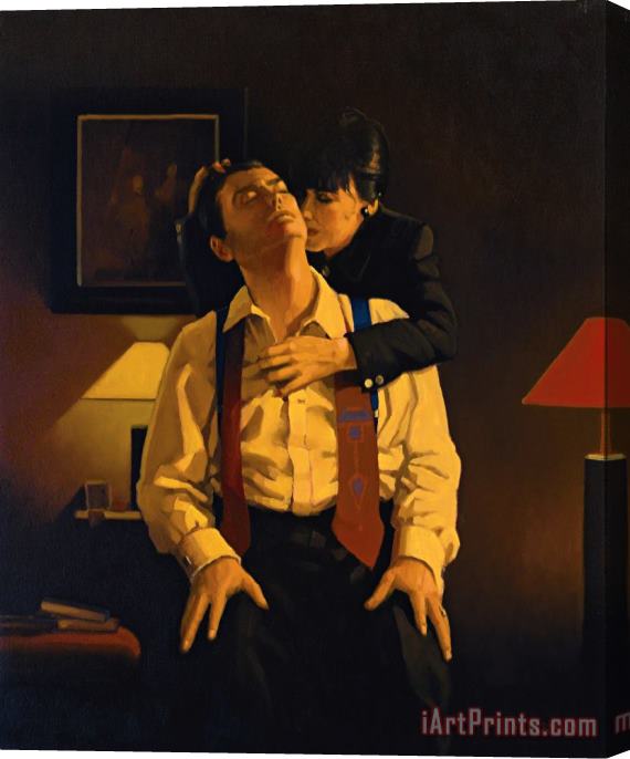 Jack Vettriano Sweet Little Lies, 1999 Stretched Canvas Print / Canvas Art