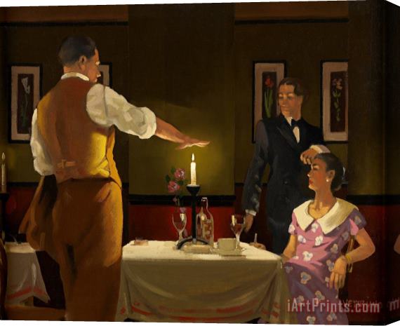 Jack Vettriano Test of True Love Stretched Canvas Print / Canvas Art