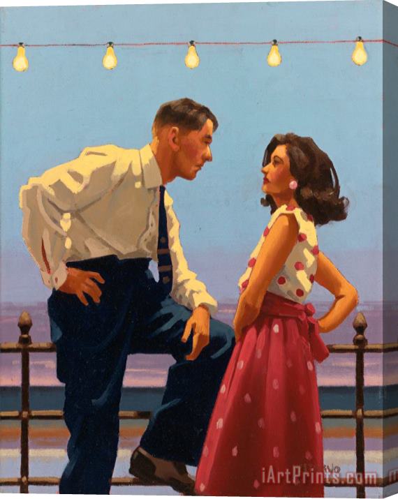 Jack Vettriano The Big Tease (study), 1996 Stretched Canvas Painting / Canvas Art