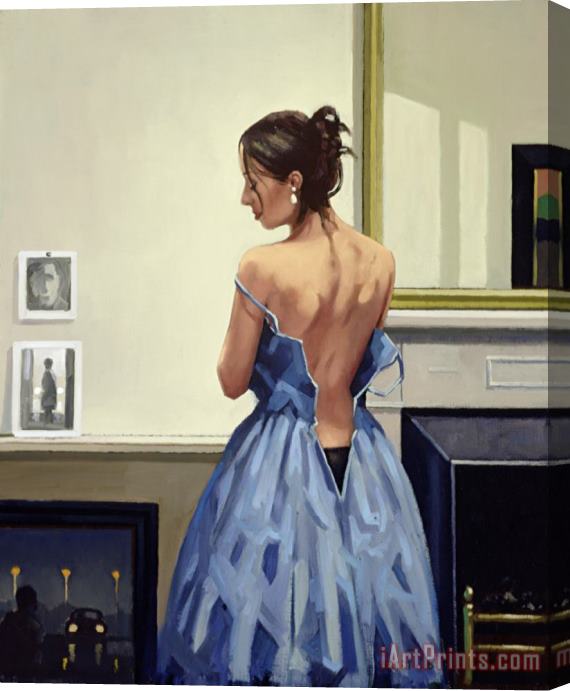 Jack Vettriano The Blue Gown Stretched Canvas Print / Canvas Art
