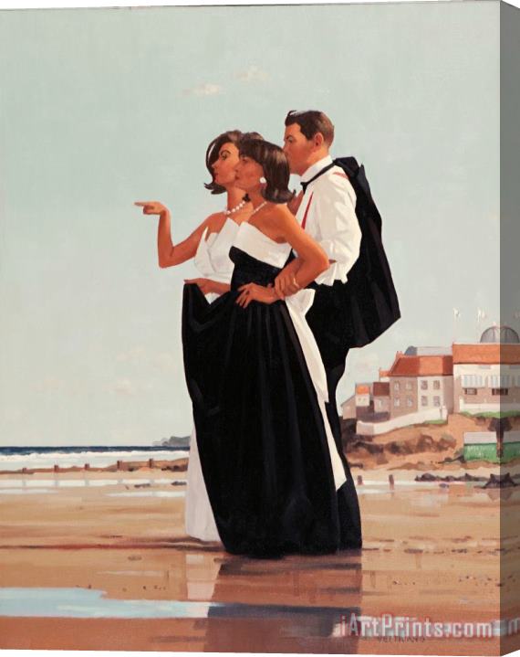 Jack Vettriano The Missing Man II, 1997 Stretched Canvas Print / Canvas Art