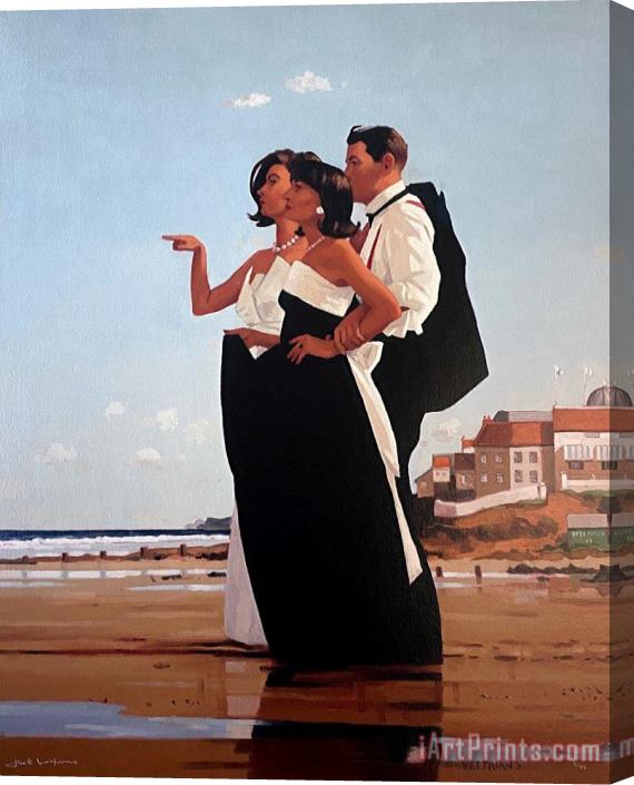 Jack Vettriano The Missing Man Ii Stretched Canvas Print / Canvas Art