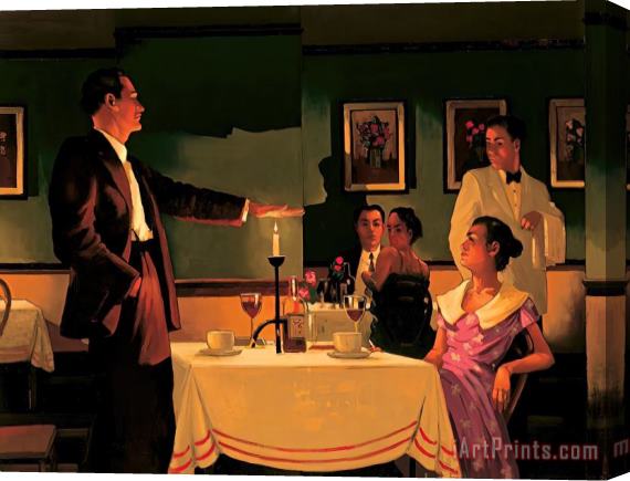 Jack Vettriano The Test of True Love Stretched Canvas Print / Canvas Art