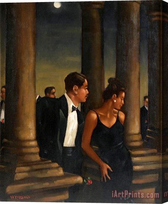 Jack Vettriano The Valentines Dance Stretched Canvas Print / Canvas Art