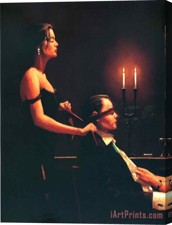 Jack Vettriano Wicked Games Detail Stretched Canvas Painting / Canvas Art