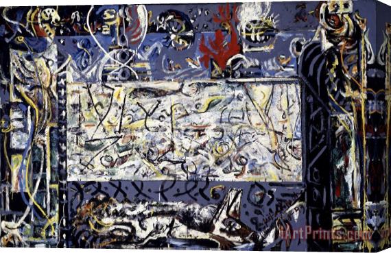 Jackson Pollock Guardians of The Secret, 1943 Stretched Canvas Painting / Canvas Art