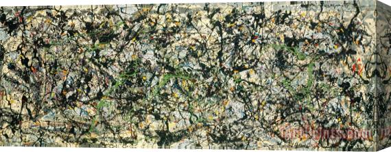 Jackson Pollock Lucifer 1947 Stretched Canvas Painting / Canvas Art