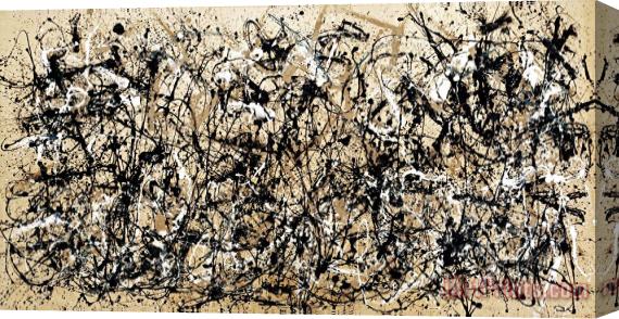 Jackson Pollock Untitled Iii Stretched Canvas Painting / Canvas Art
