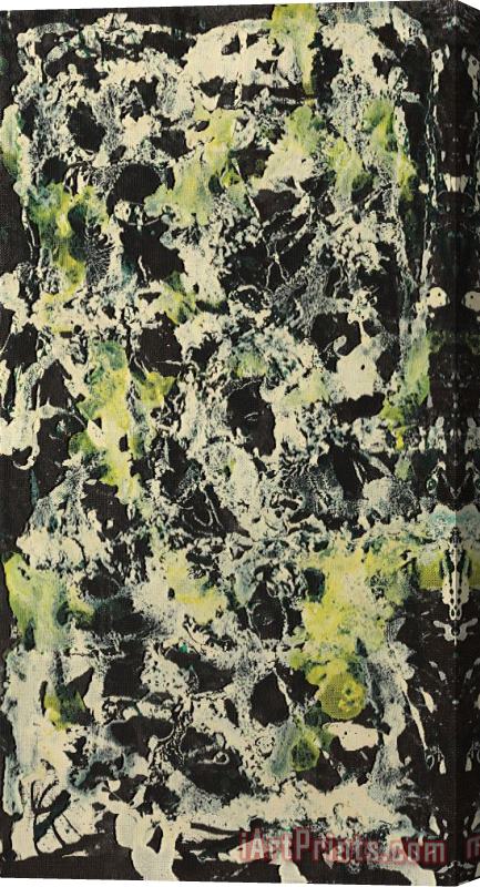 Jackson Pollock Vertical Composition I Stretched Canvas Print / Canvas Art